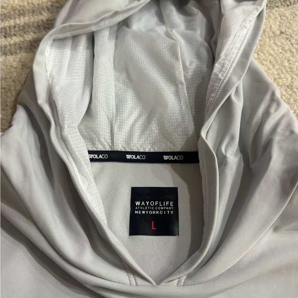 Men's Light Gray Hoodie Jacket - Picture 2 of 4